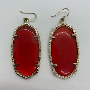 Kendra Scott Red Earrings